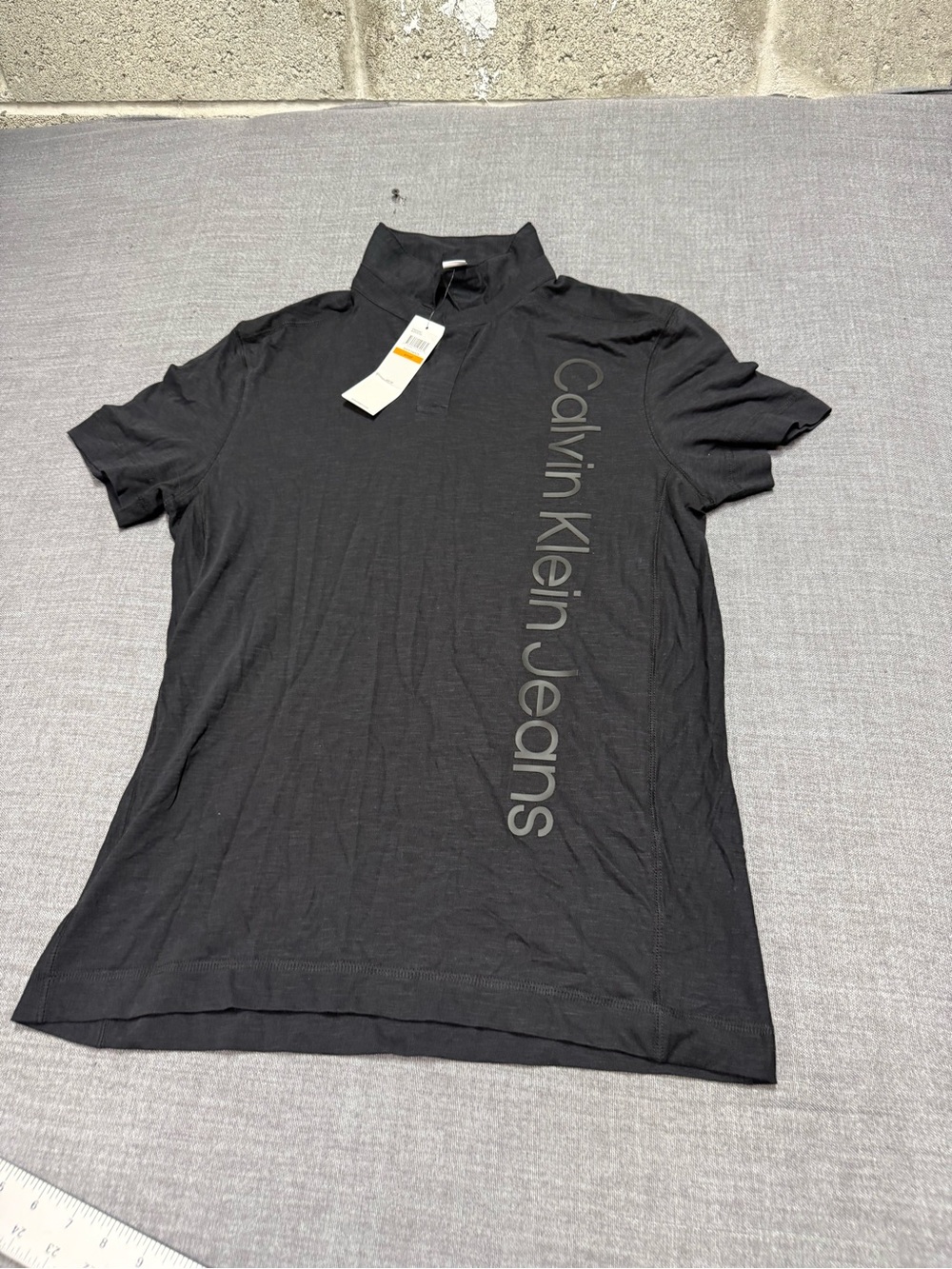 Calvin Klein Jeans men’s Black Logo Polo shirt
